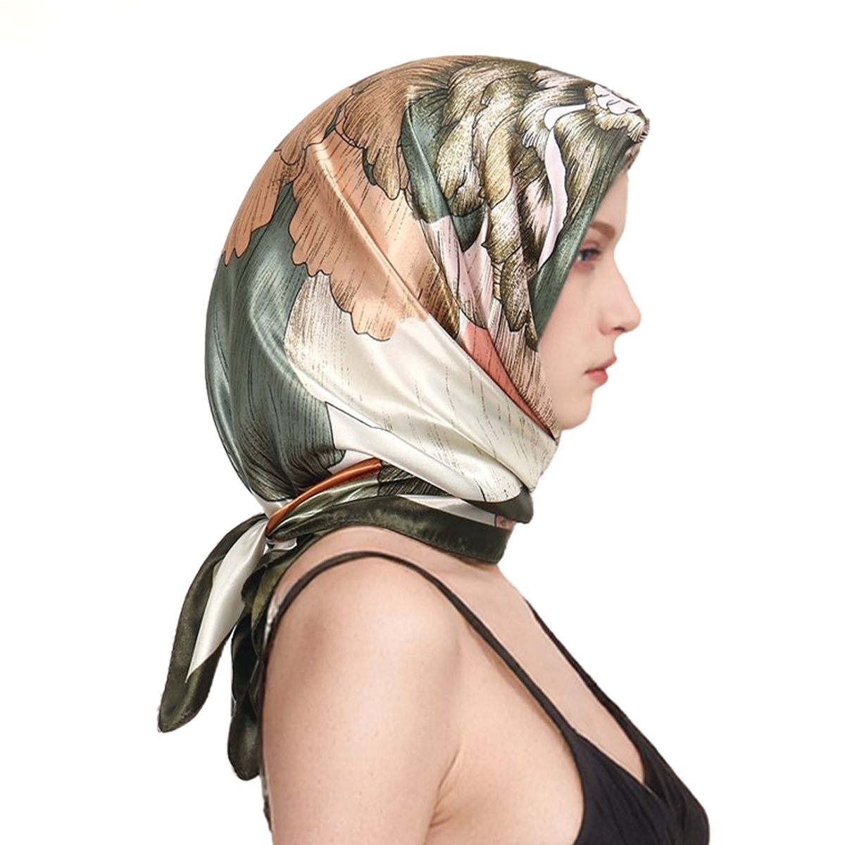 90*90cm Satin Silk Square Scar - đánh giá và giá Scarf Silk Square