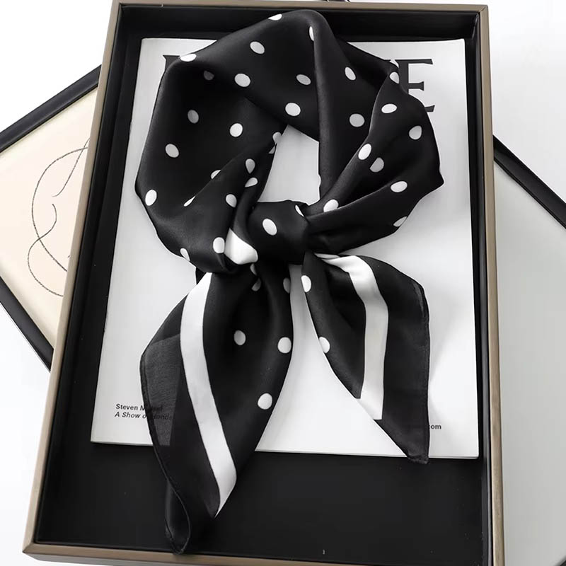 Luxury Lady Hair Dot Scarf Fem - đánh giá và giá Scarf Silk Square